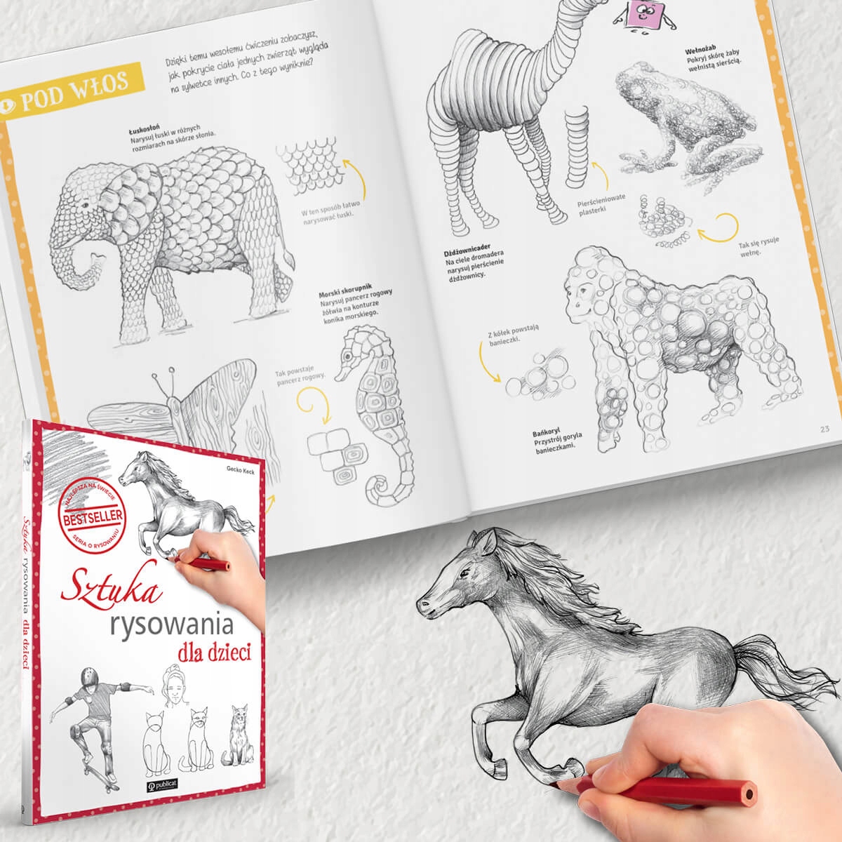 Łatwe Proste RYSOWANIE Sztuka rysowania DLA DZIECI Wydawnictwo Publicat