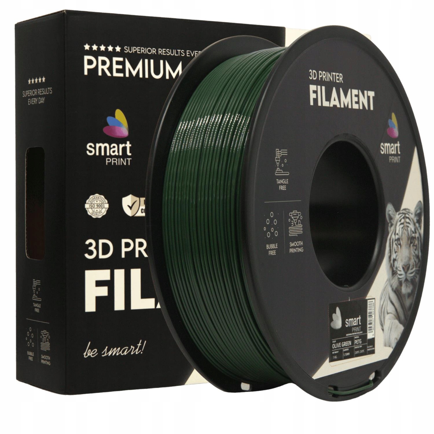 Filament Petg Olive Green Smart Print 1,75 mm 1 kg – oliwkowy zielony 3D