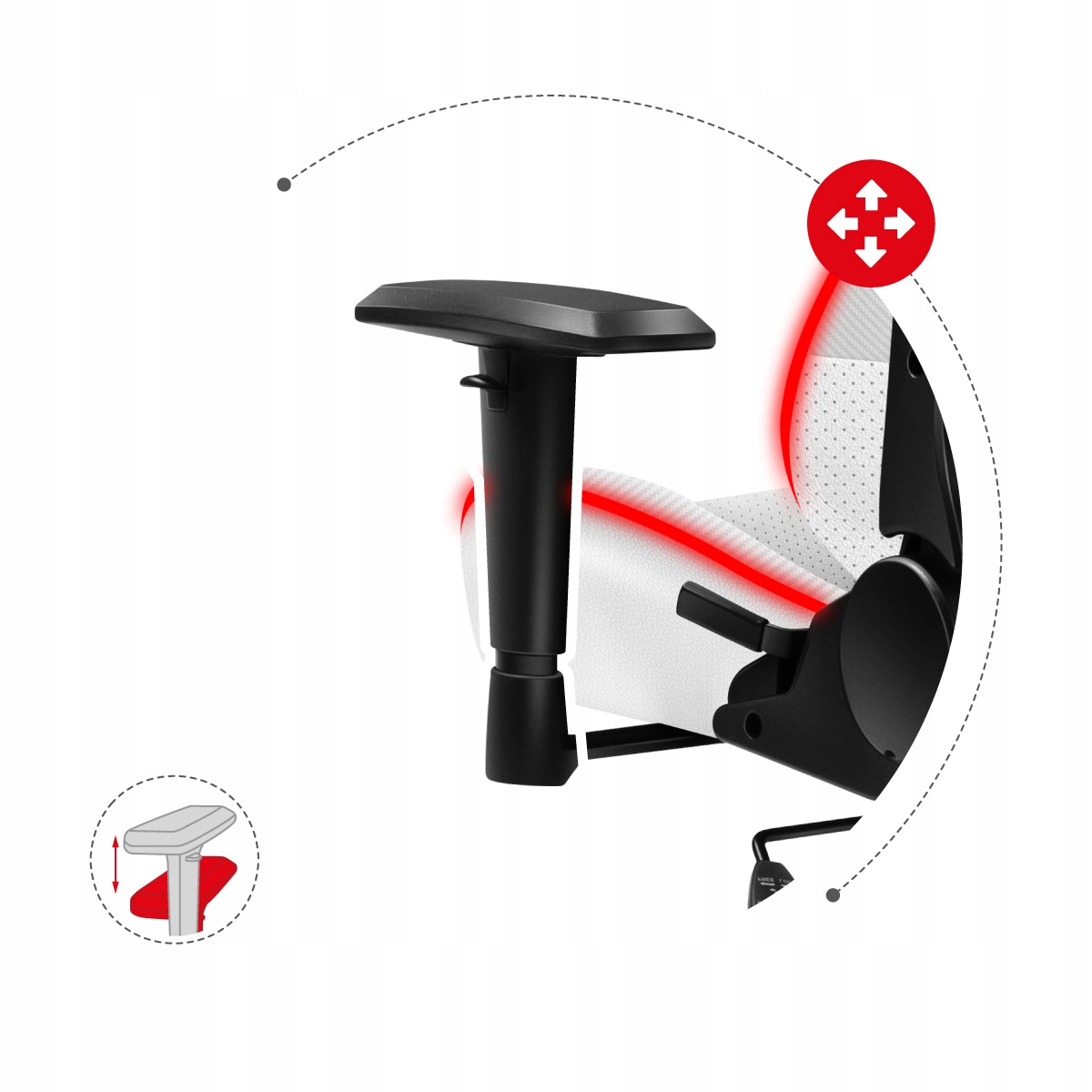 FOTEL GAMINGOWY GRACZA HUZARO RGB LED PILOT Model Force 6.2