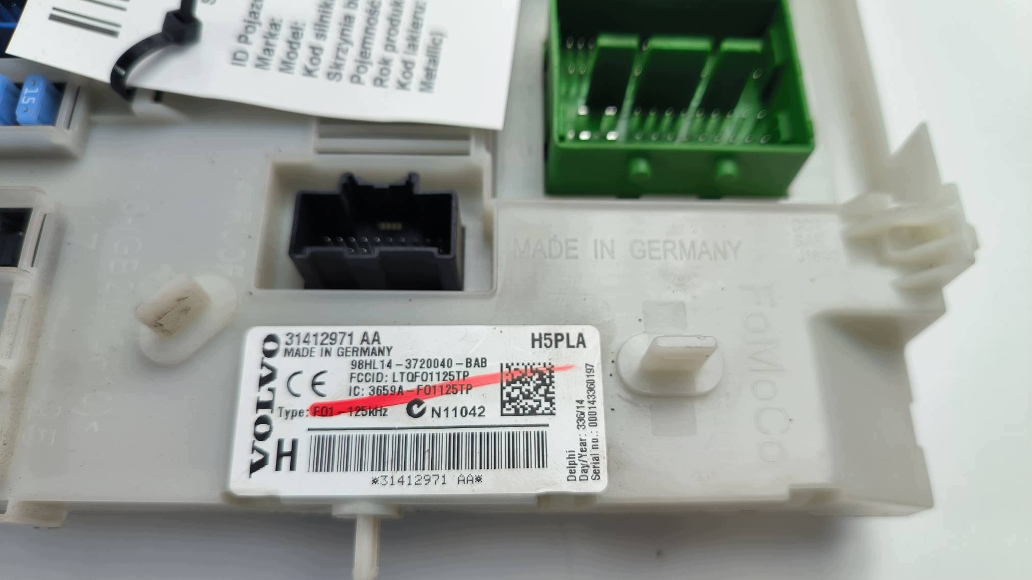 Module fusibles 31412971AA VOLVO V70 III LIFT