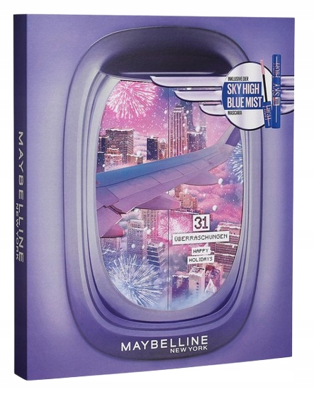 Kalendarz adwentowy z kosmetykami Maybelline 2024 beauty 31 dni