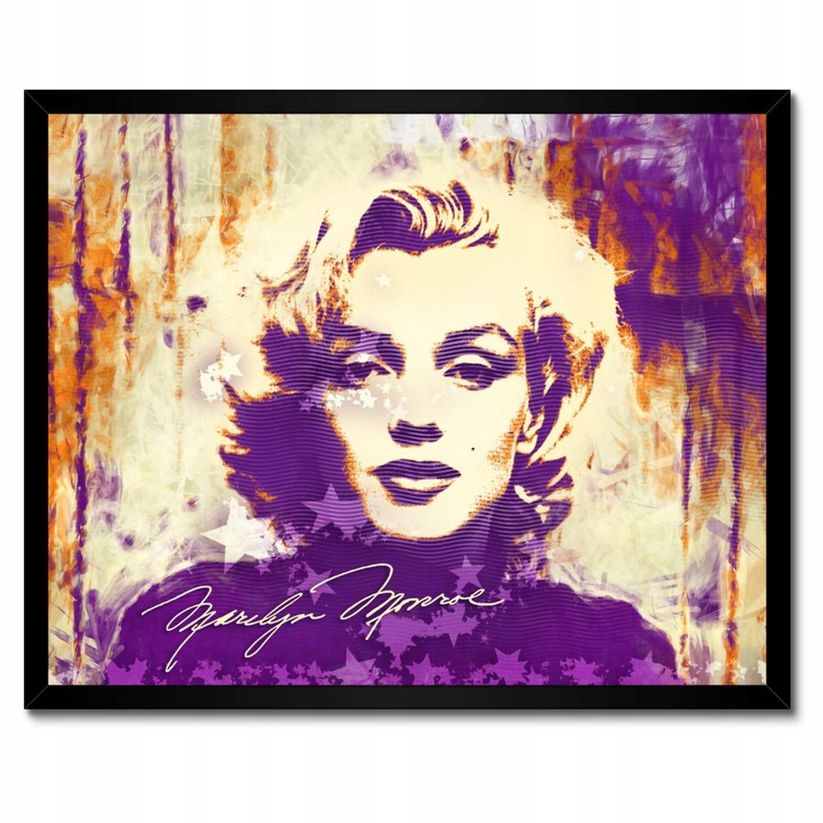 Plakáty v rámu 50x40 Marilyn Monroe Fialová