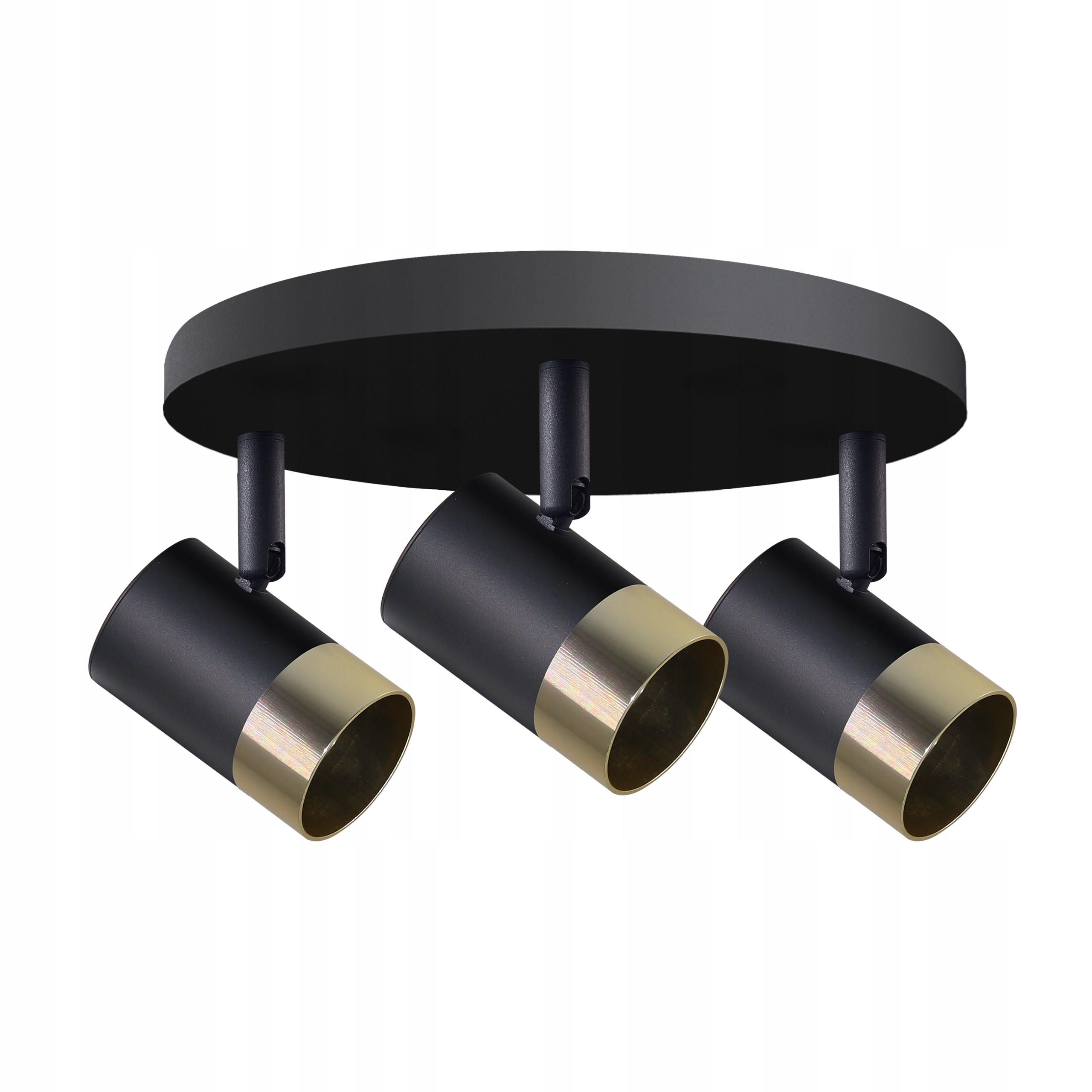 Stropní Svítidlo Spot Tobi Candellux Černý Zlatý 3xGU10 98-27443