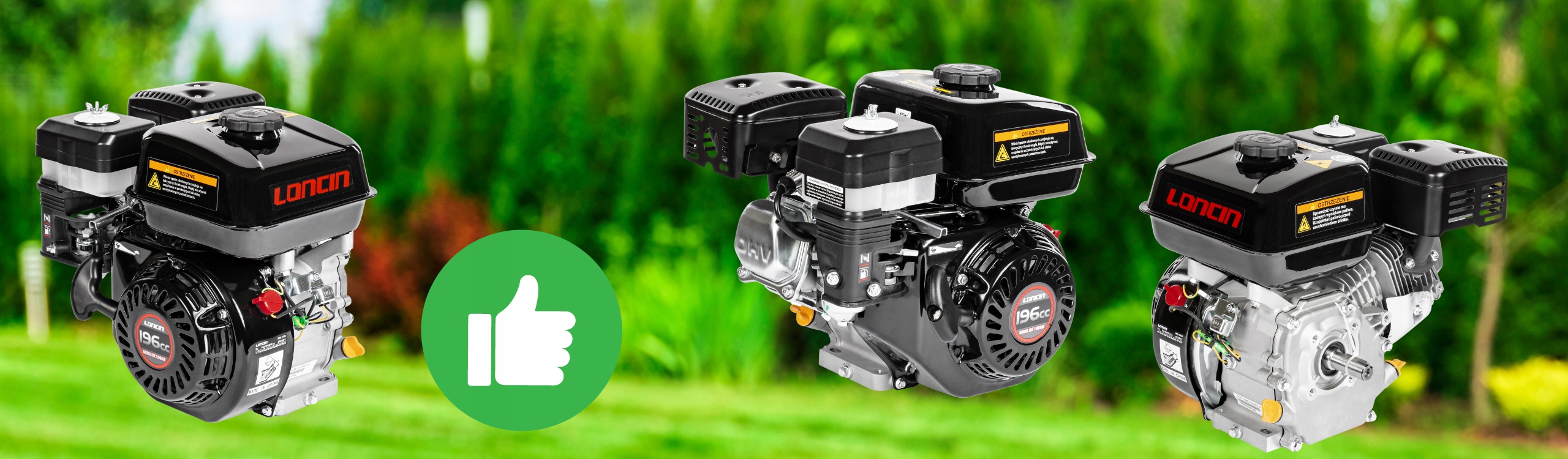 Silnik Loncin G200F-A-M Zageszczarka 19 mm BENZYNOWY 6.5 KM WAŁ 19mm Paliwo benzyna
