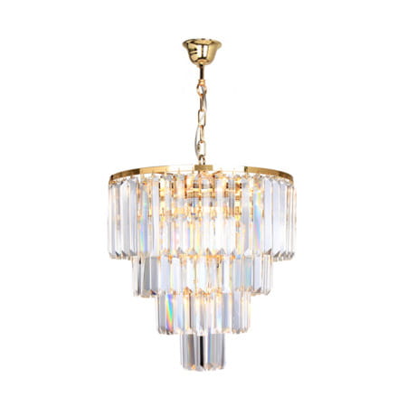 Lampa wisząca z kryształowym kloszem Amedeo 5xE14 17106/4+1-GLD Zuma Line