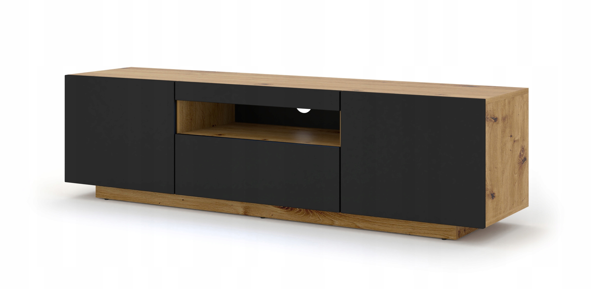 

Szafka Rtv Aura 150 cm uniwersalna artisan czarny