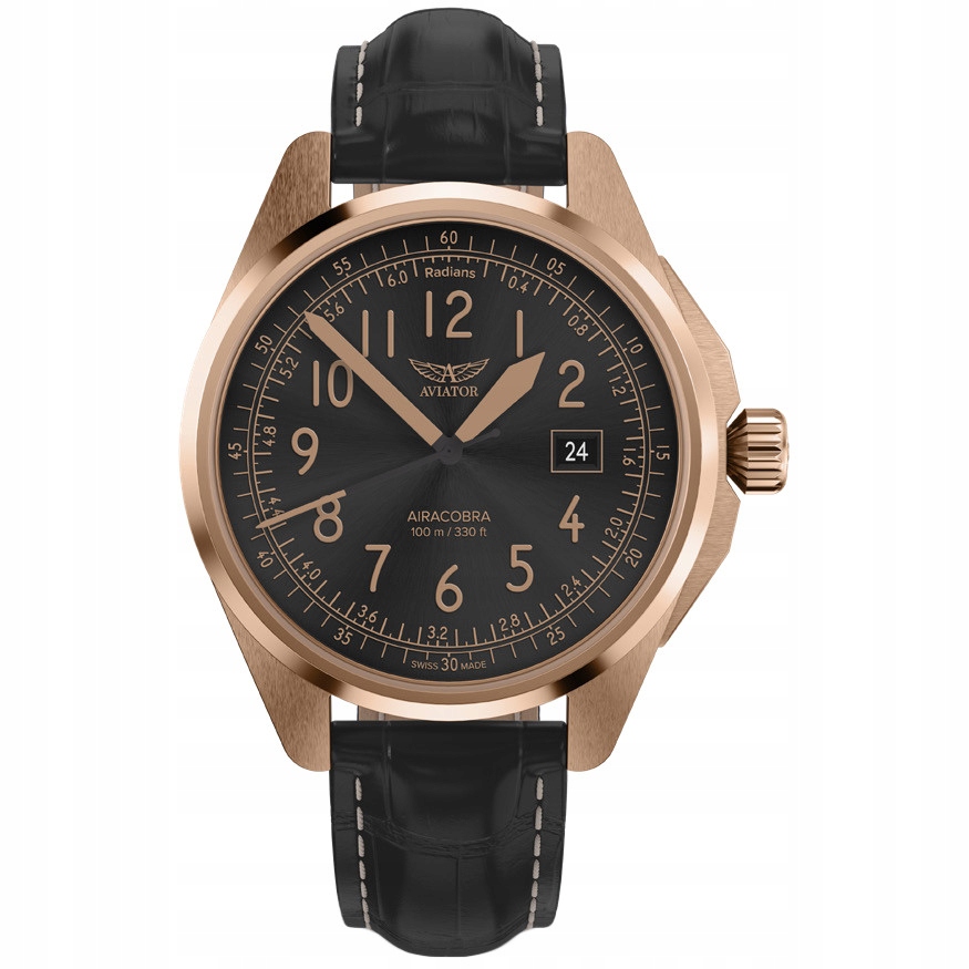 Pánské Hodinky Aviator V.1.38.2.323.4, černý řemínek