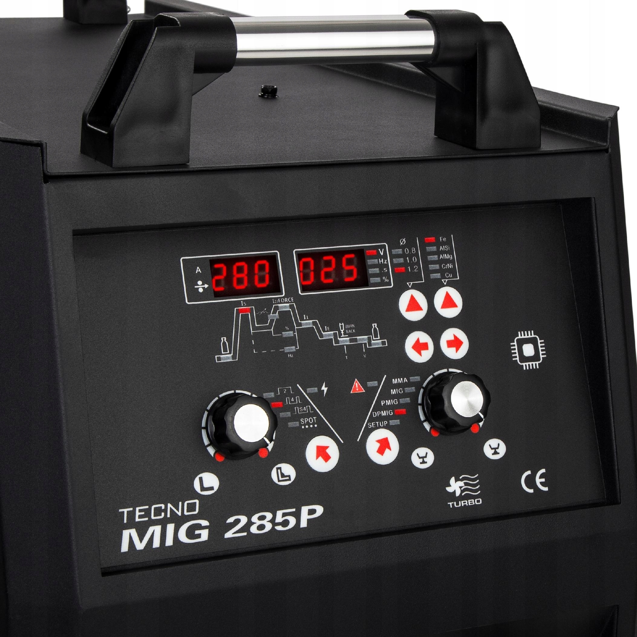 SPAWARKA INWERTOROWA IDEAL TECNO MIG 285P PULSE SYNERGIC MAG MMA ALU 400V Stan opakowania oryginalne