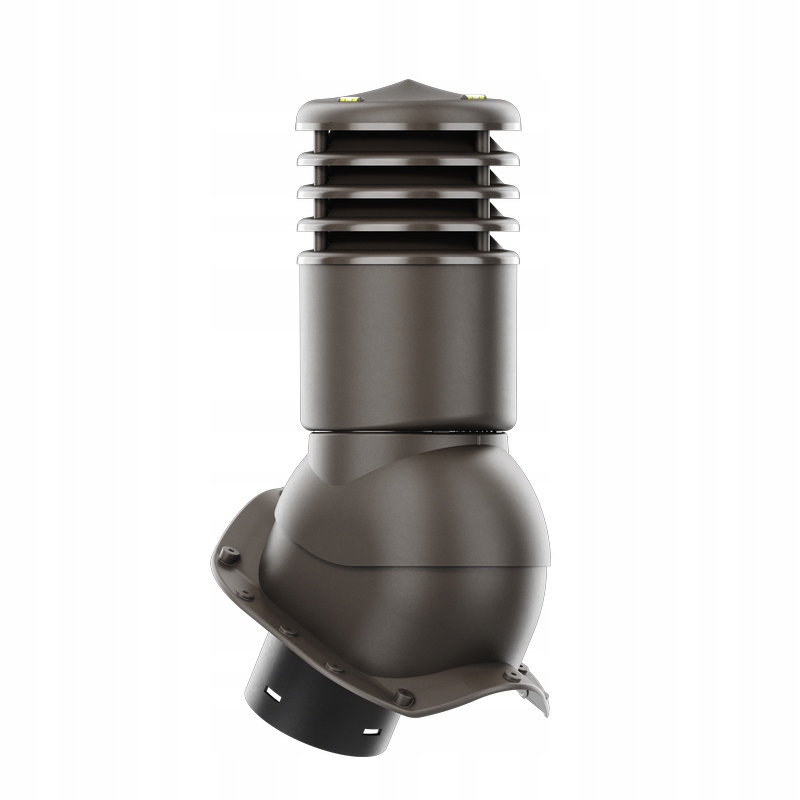 Ventilačný krb Smartline profil X fi 150 mm zateplený tmavohnedou farbou