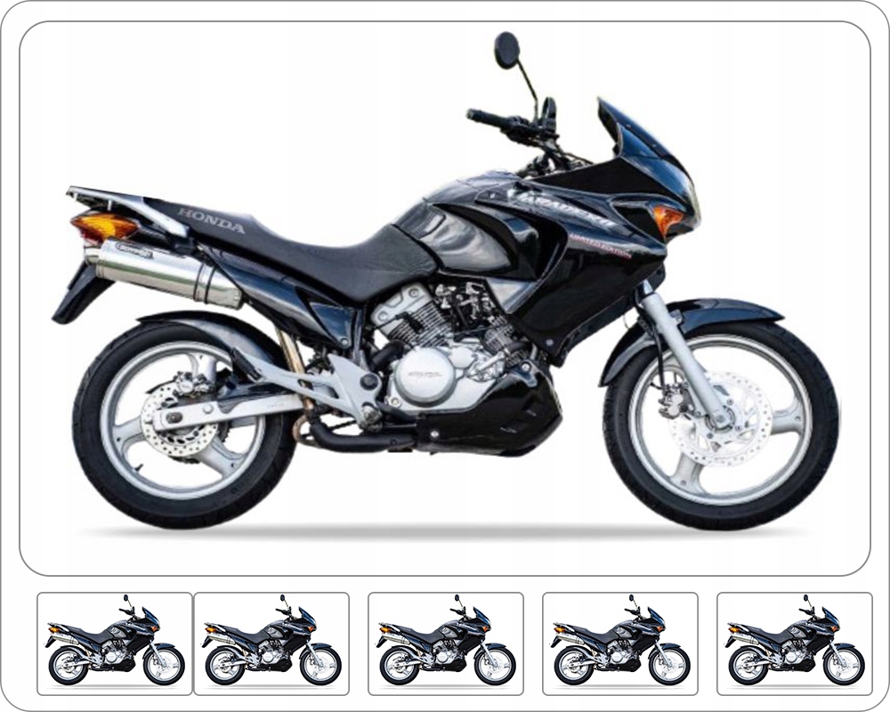 Samolepky Juula Pro Honda XL 125 V Varadero 2005-2006 Černé NH359