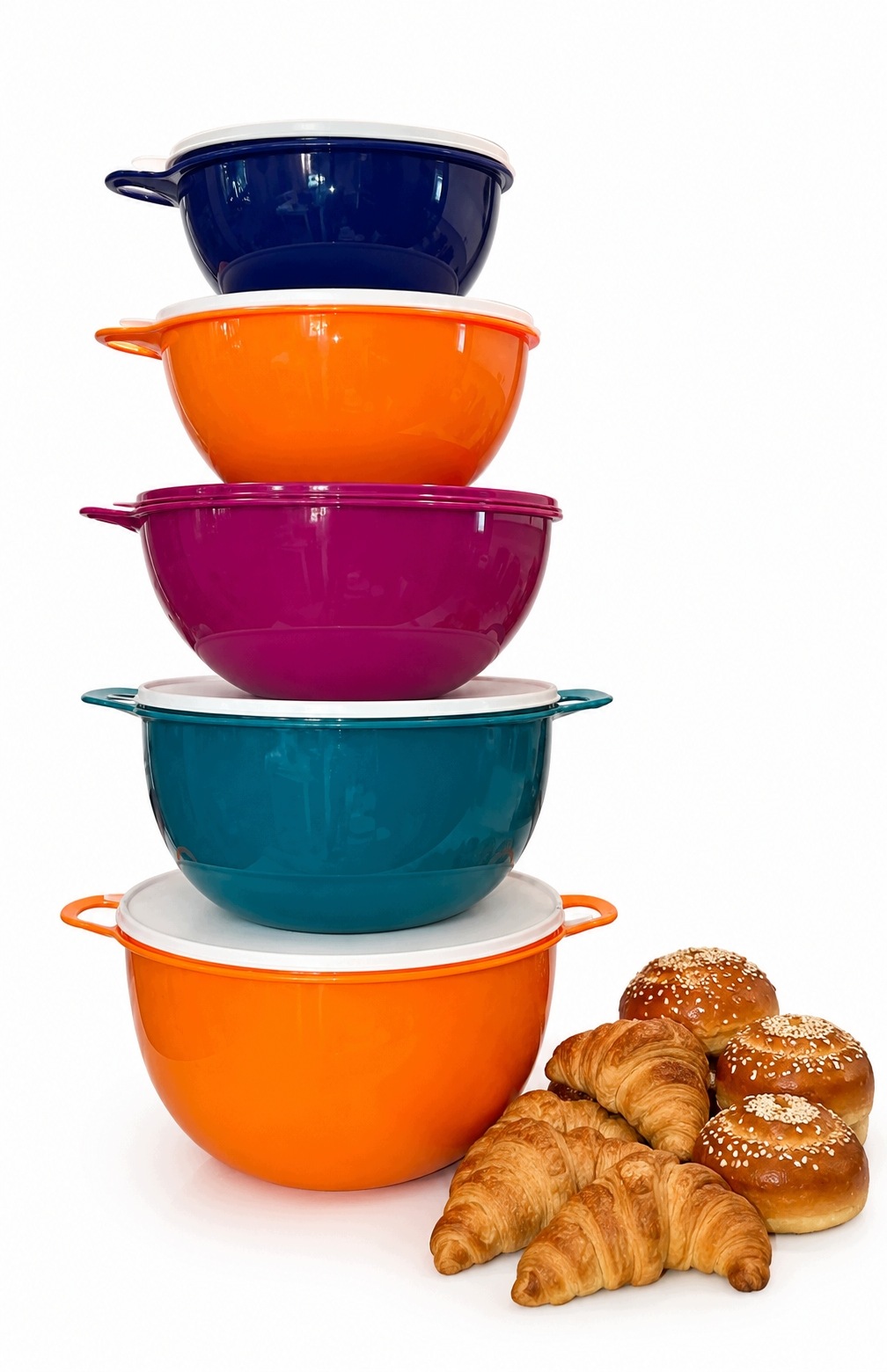 Tupperware Zestaw Misek Do Ciasta Maximilian 14L+10L+7,8L+4,5L+2,75L oryg.