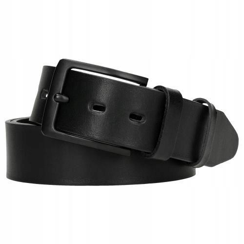 Pánský kožený Pásek Wojas černý 100