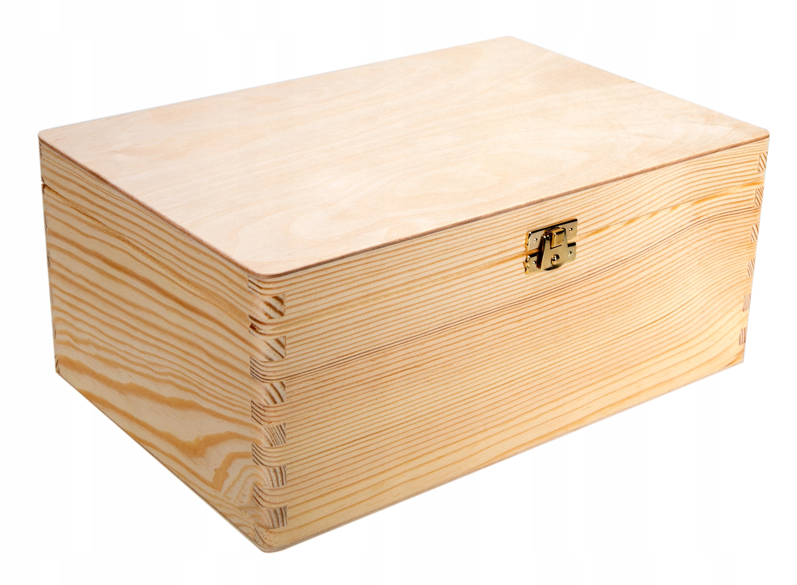 

Pudełko Drewniane Zapięcie Skrzynka Pojemnik 30x20