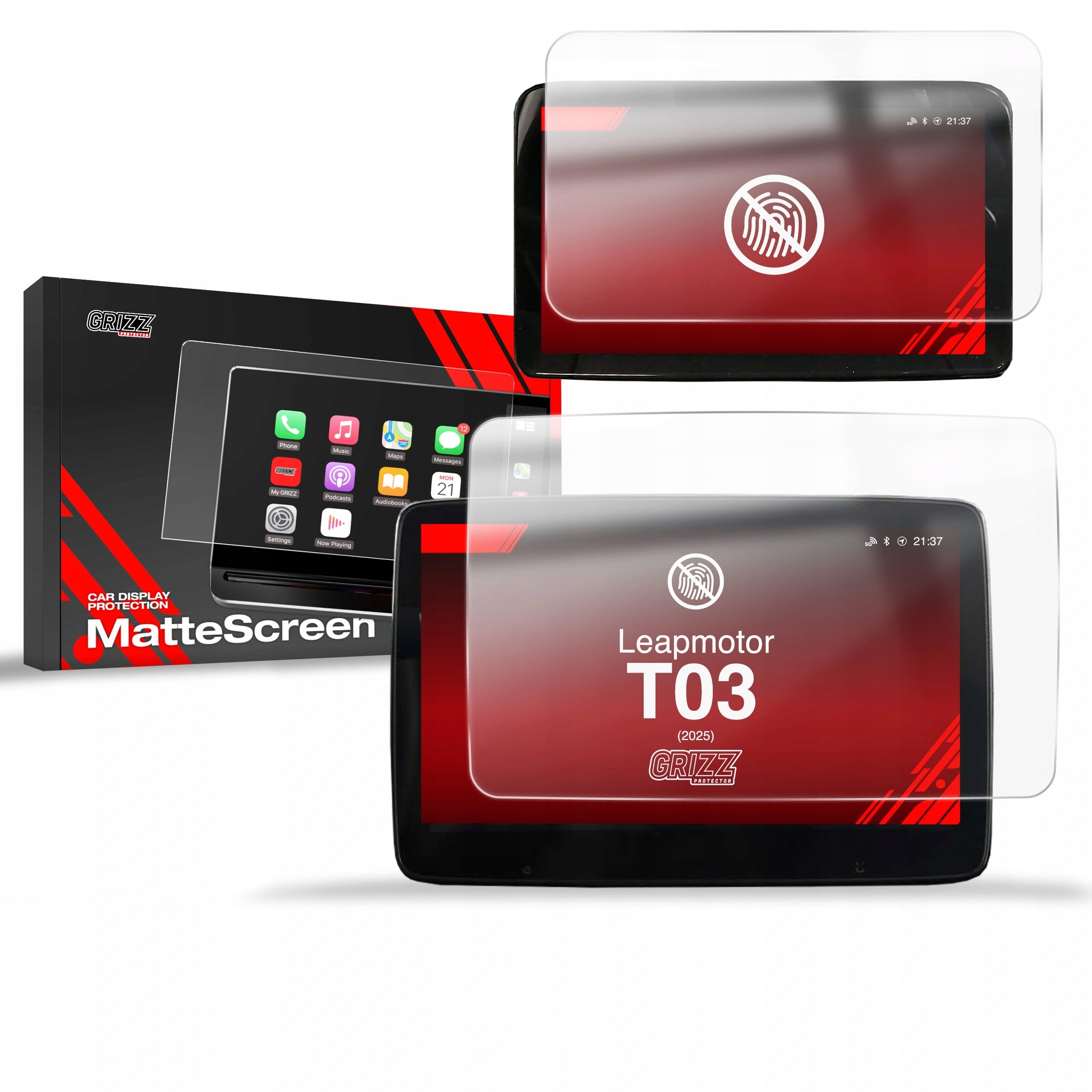 Ochranná matná fólia GrizzGlass CarDisplay pre Leapmotor T03 10,1" (2025)