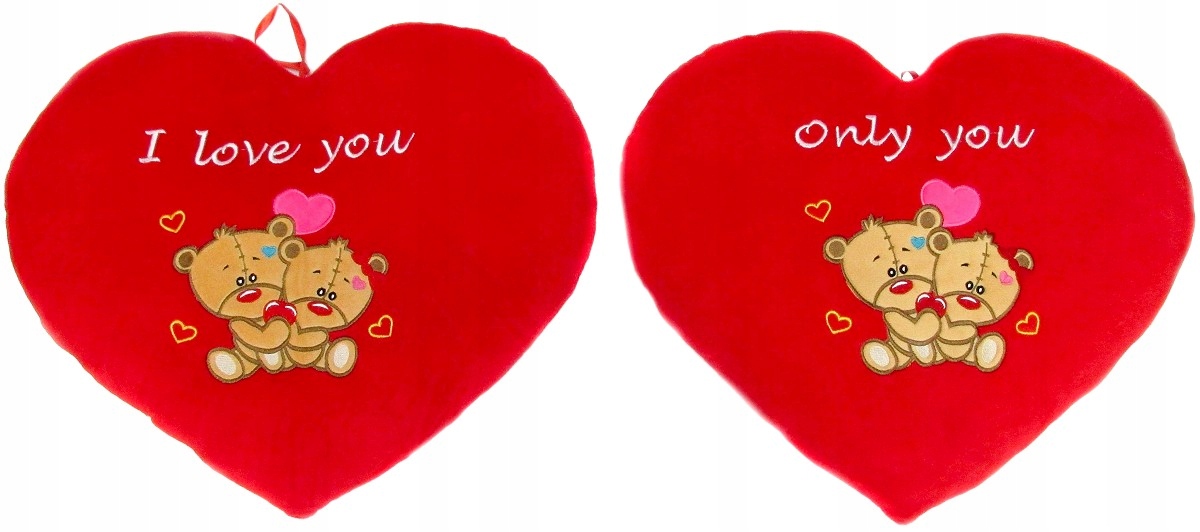 Poduszka Serce I Love You Only You 48cm WALENTYNKI