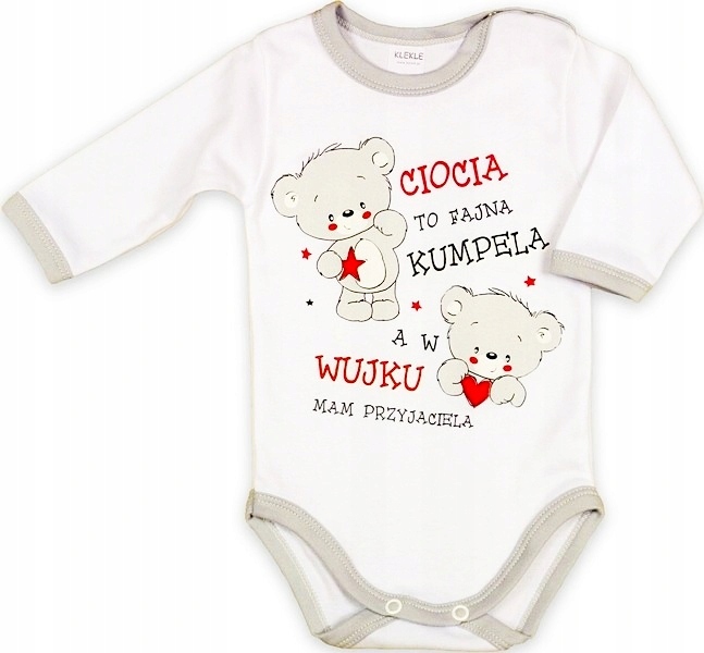 BODY Z NAPISAMI, CIOCIA WUJEK r 98 KLEKLE PROMOCJA