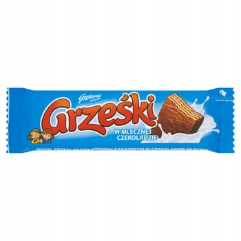 Grześki V mléčné čokoládě Oplatek plněný