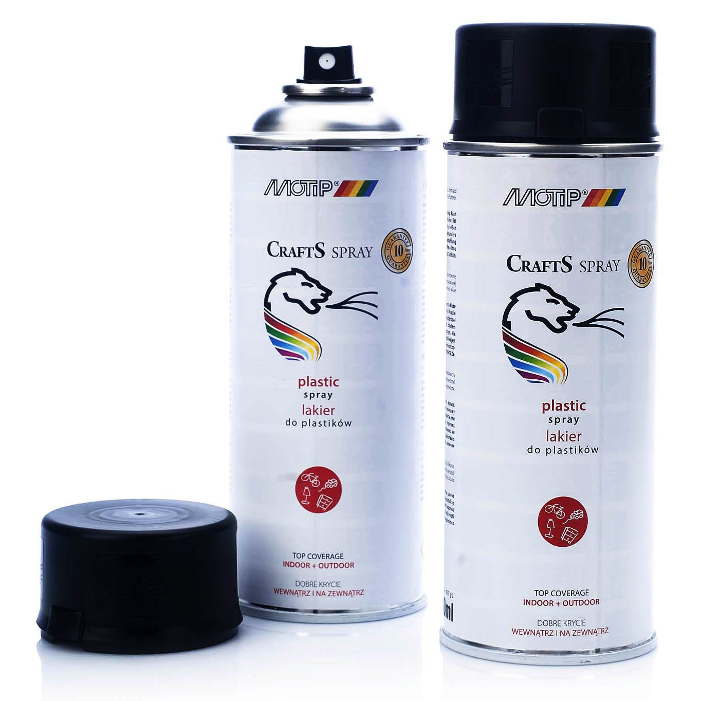 LAKIER CZARNY MAT DO PLASTIKU | SPRAY 400ml CRAFTS Rodzaj akrylowe