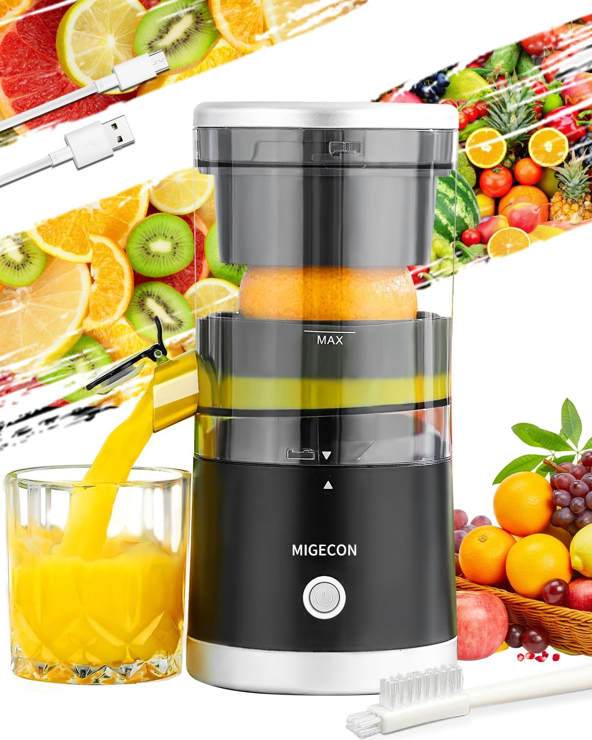 Nabíjecí Elektrický Odšťavňovač – Přenosný Odšťavňovač Citrusů