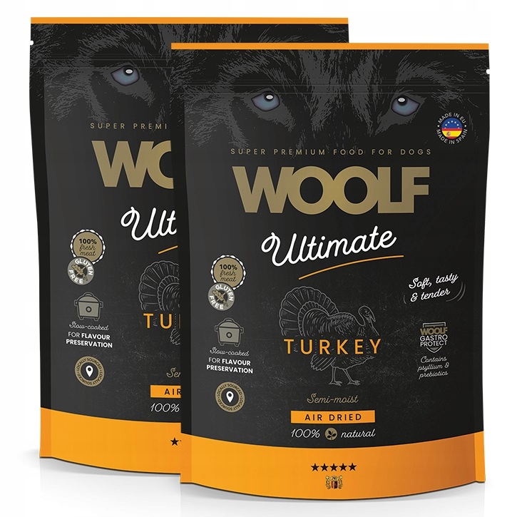 Levně Woolf Ultimate Krmivo krmivo pro psy Krůta 2 kg, Yorkshire Shih Tzu, maltézský ovčák