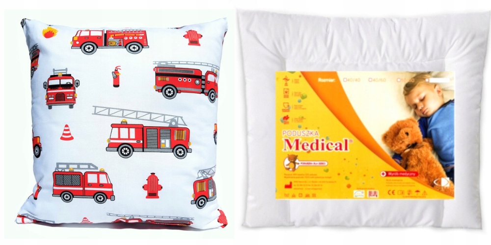 

Poduszka płaska poszewka przedszkola 40X40 Medical
