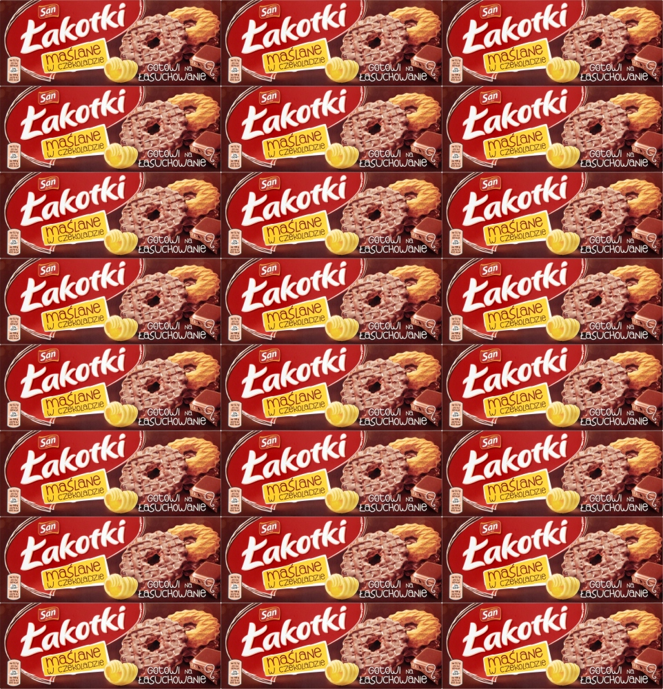 San Łakotki Maślane w Mlecznej Czekoladzie 146g x24