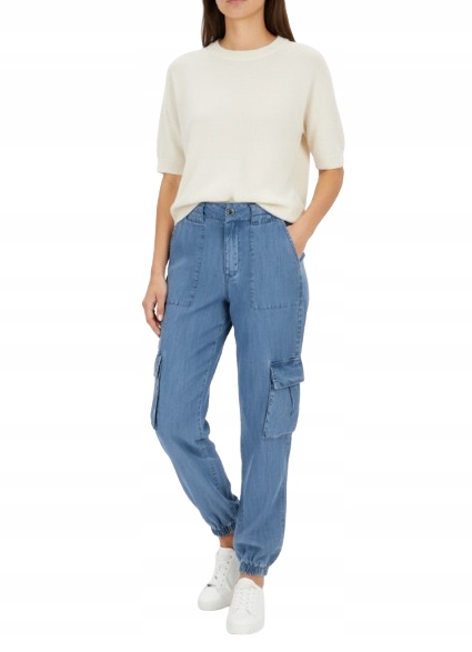 Guess Casual Dlouhé Chinos Kalhoty S Kapsami, Modré, Velikost 28/30 Gni