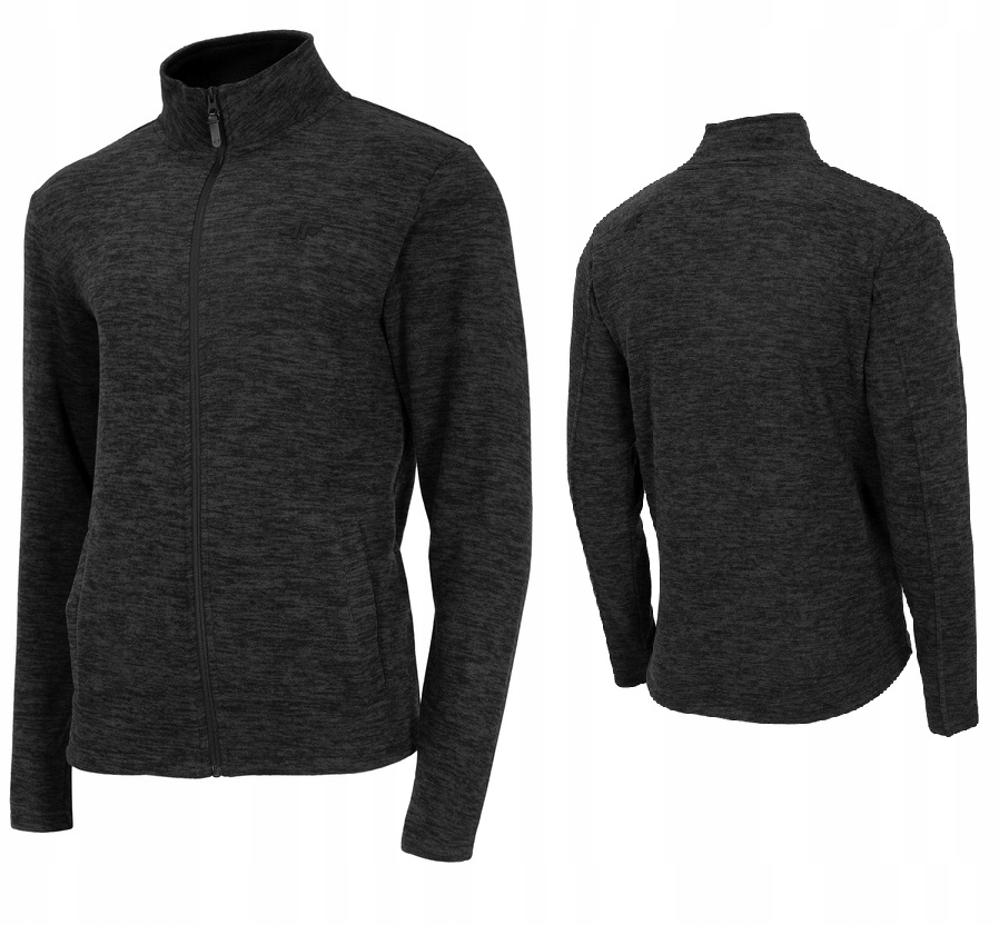 

4F Ciepły polar męski PLM350 czarny melanż L