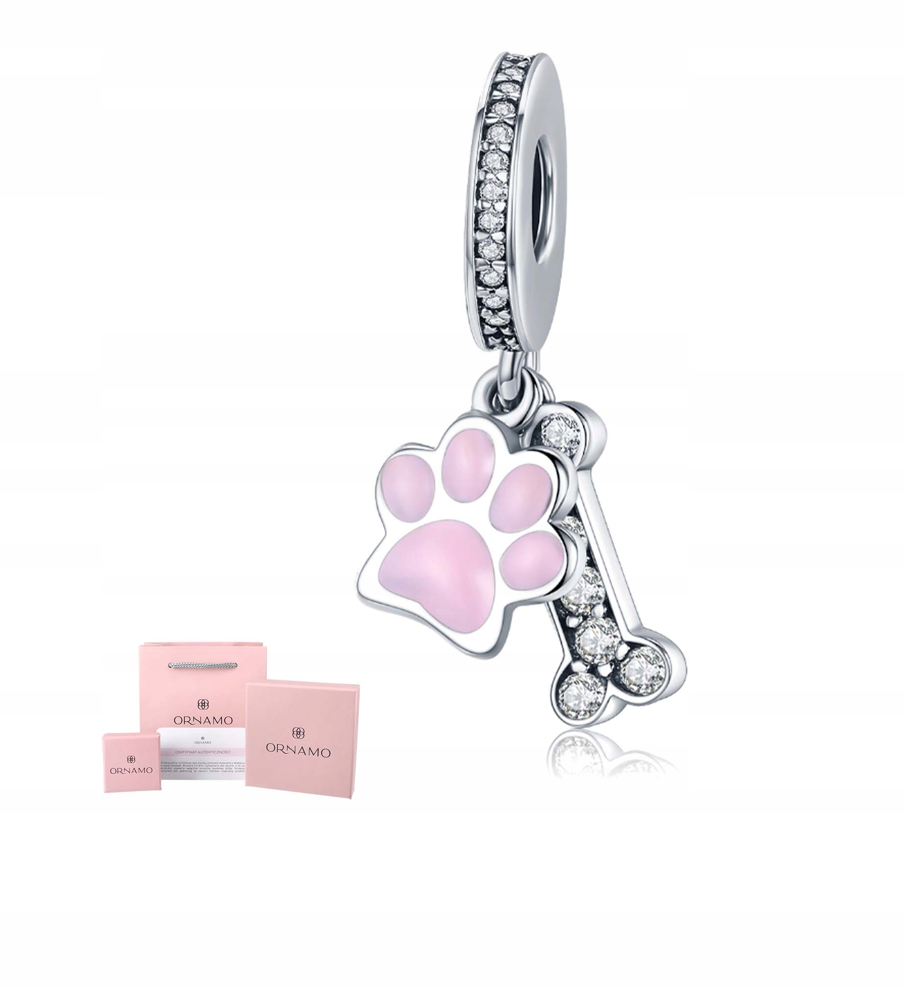 Charms přívěsek Ornamo Tlapka a kost stříbro 925