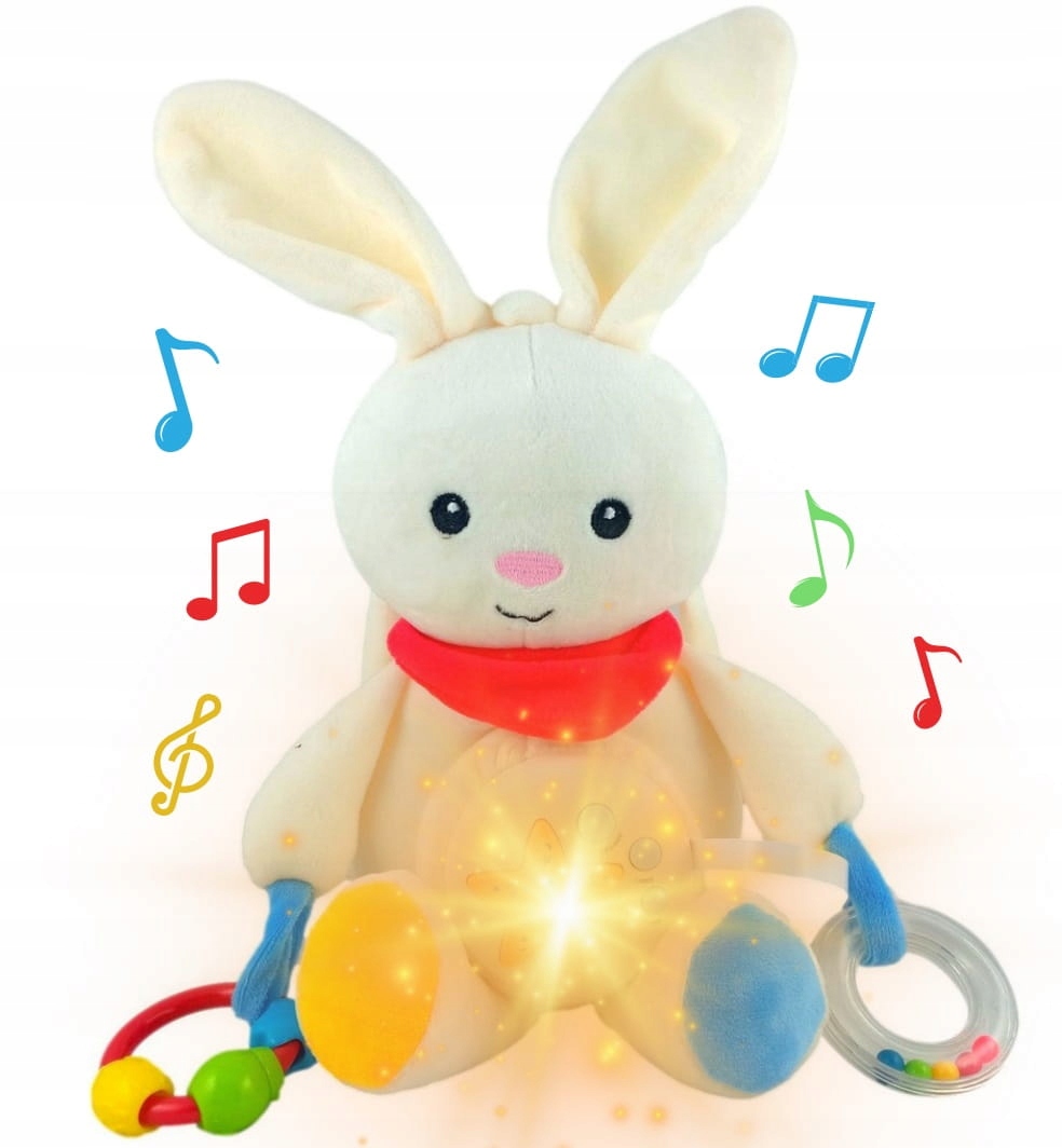 

Króliczek Miś Pozytywka Z Projektorem Grzechotki