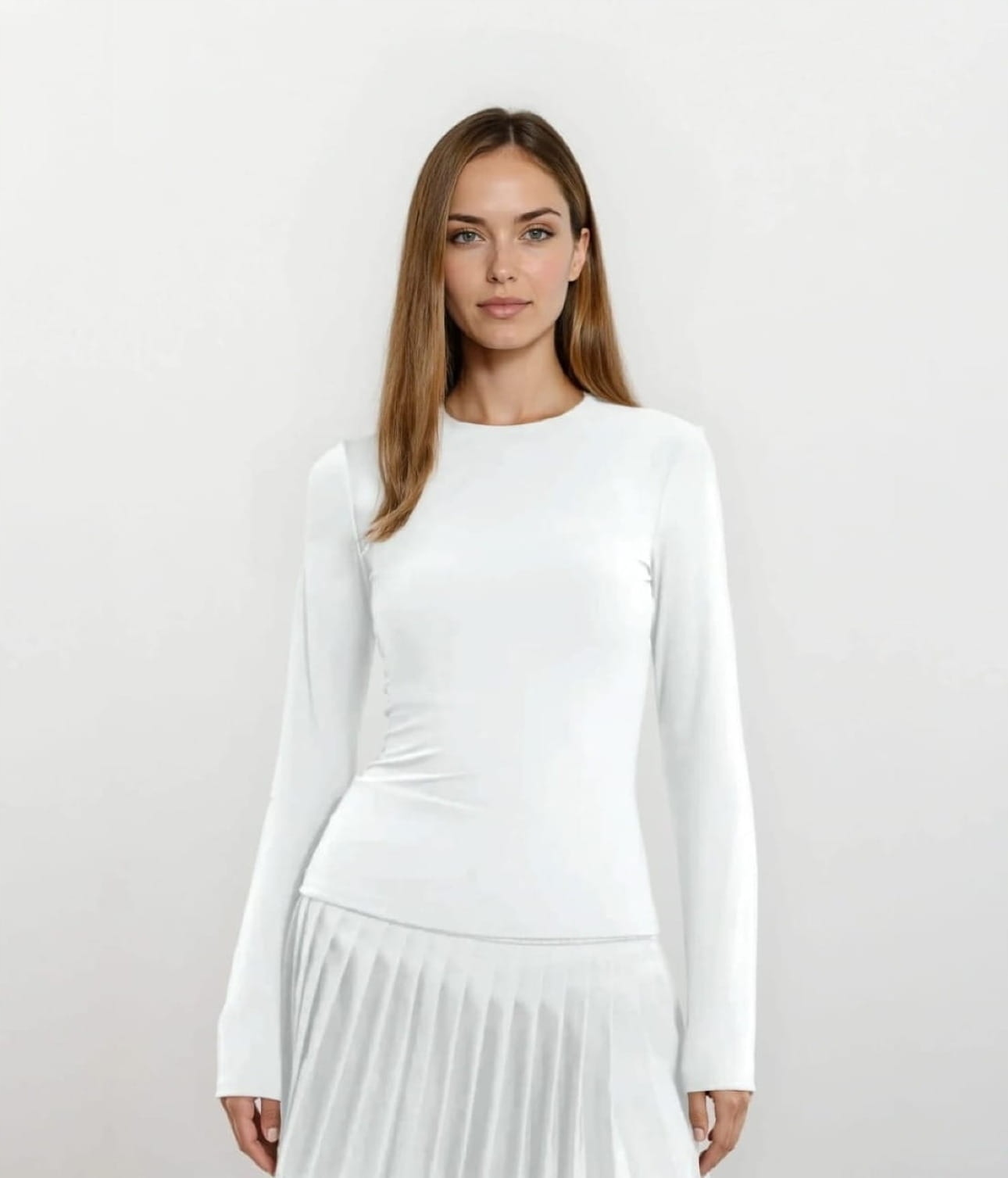 Underscrubs Koszulka Medyczna, Podkoszulka Biała Model UW004 Rozmiar M