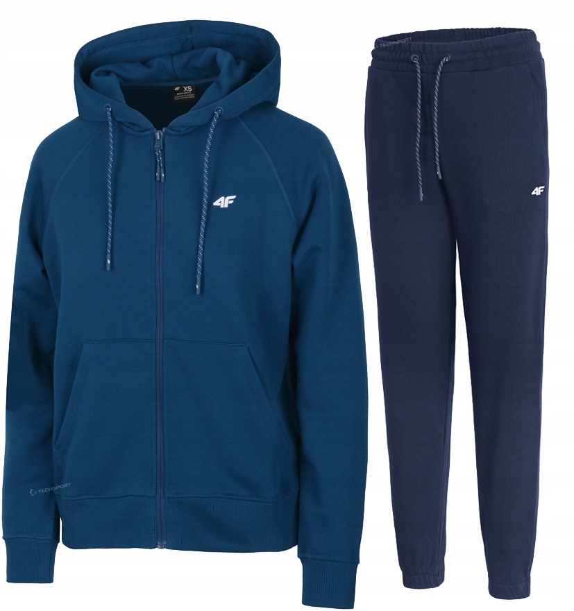 4F Damski Dres Bawełna Komplet Bluza Rozpinana Spodnie rozm M
