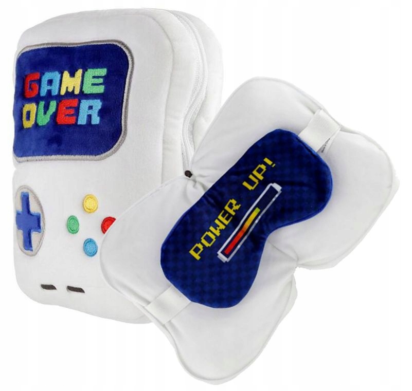 

Poduszka Podróżna Gracza Game Over Opaska Na Oczy
