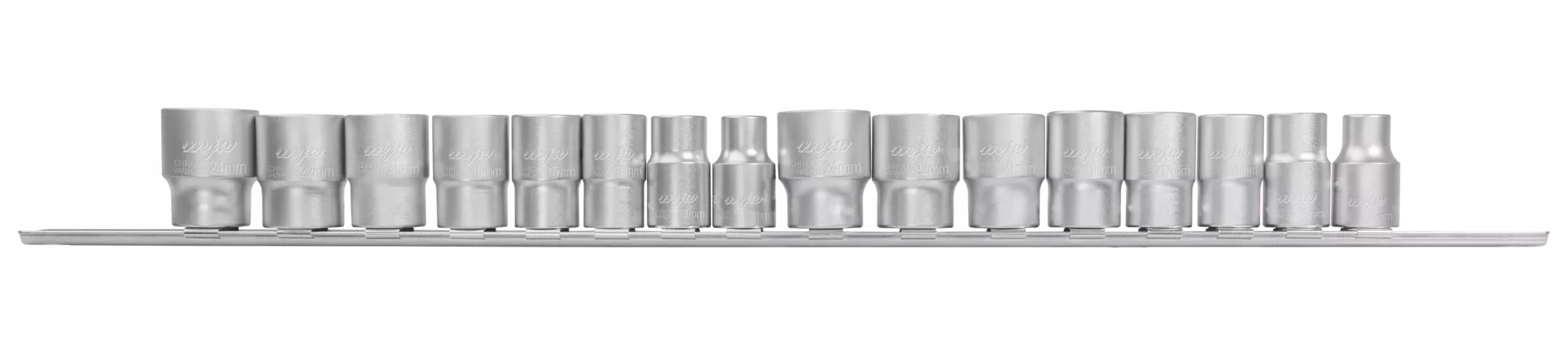 Sada nástrčných klíčů 1/2 6-hran a 12-hran na liště 10-24 mm Mjw