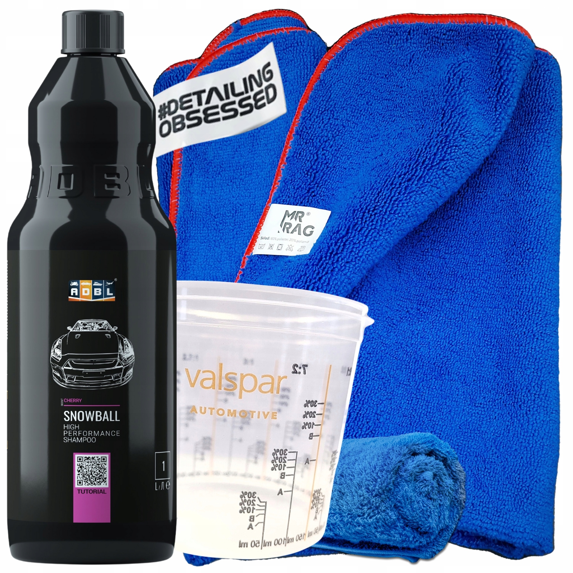 Adbl Snowball szampon samochodowy 1000ml ręcznik do osuszania kubek