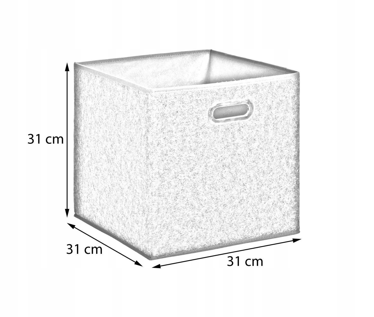 Pojemnik do przechowywania KOSZ z uchwytem 31x31 Marka 5five Simple Smart