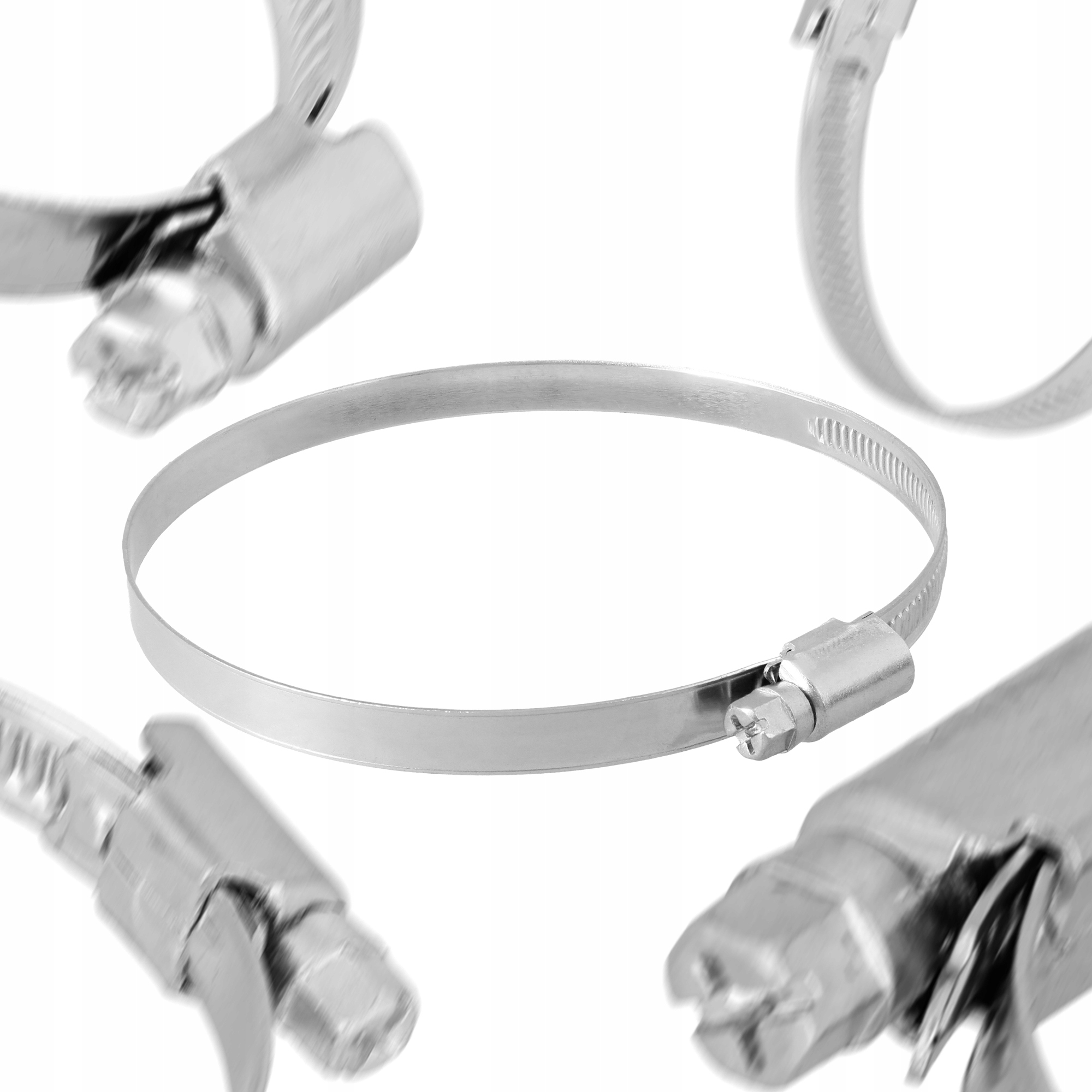 10x Obejma Ślimakowa OPASKA ZACISKOWA 90-110 mm Metalowa SKRĘCANA Cybant Kod producenta SE020501027