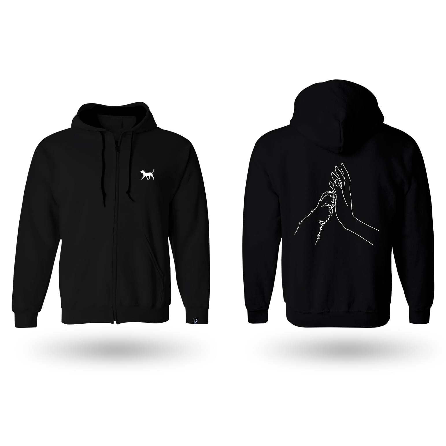 Mikina v černé barvě s motivem psa je ideální dárek pro psíka