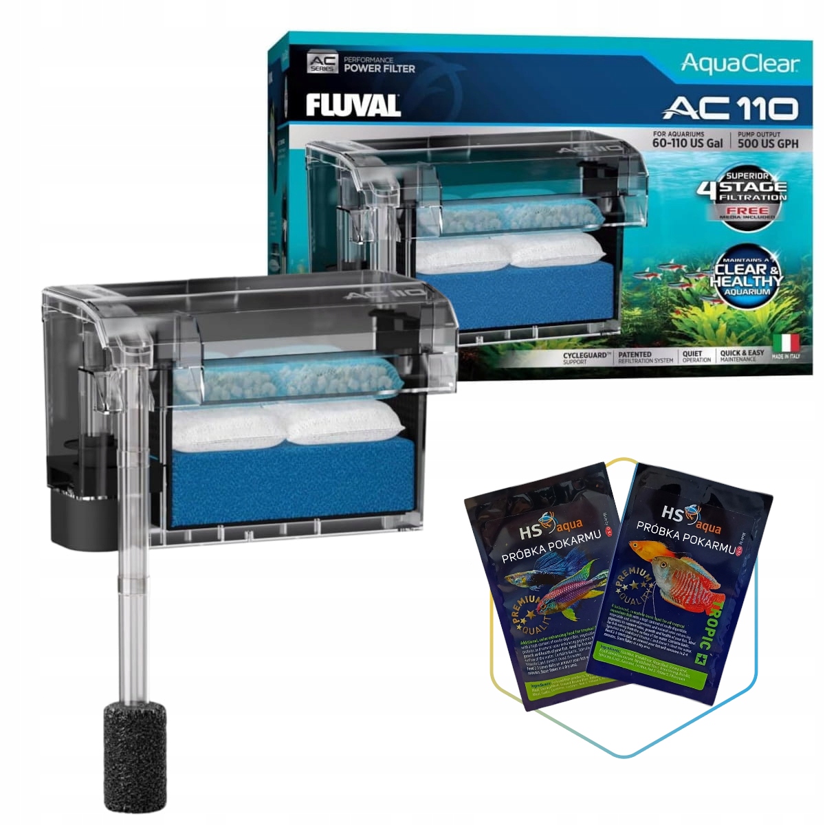Levně Fluval AquaClear 110 Kaskádový filtr do 416 l bonus
