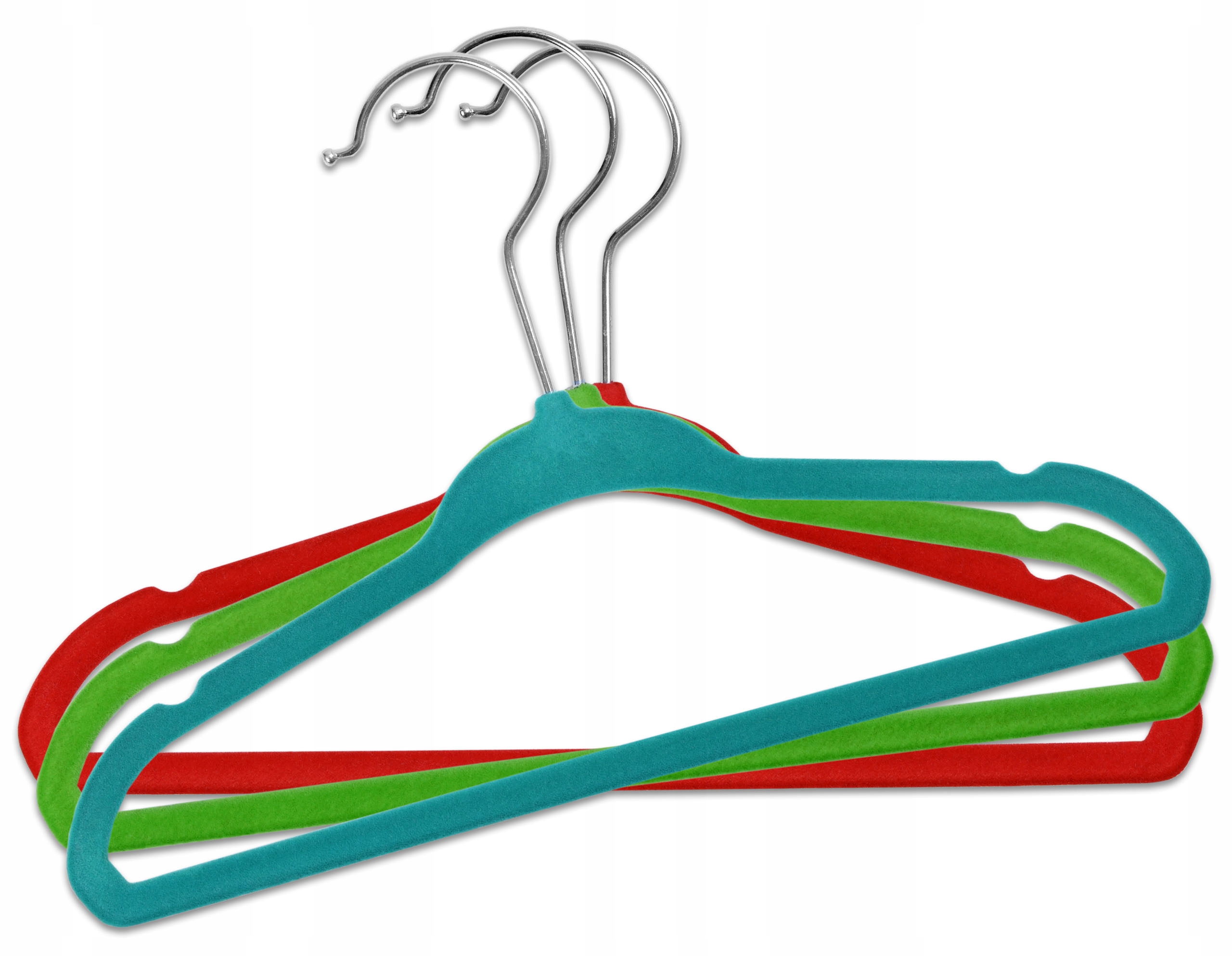 WIESZAKI WELUROWE DLA DZIECI NA UBRANIA ZESTAW 30 SZTUK KOMPLET WIESZAKÓW