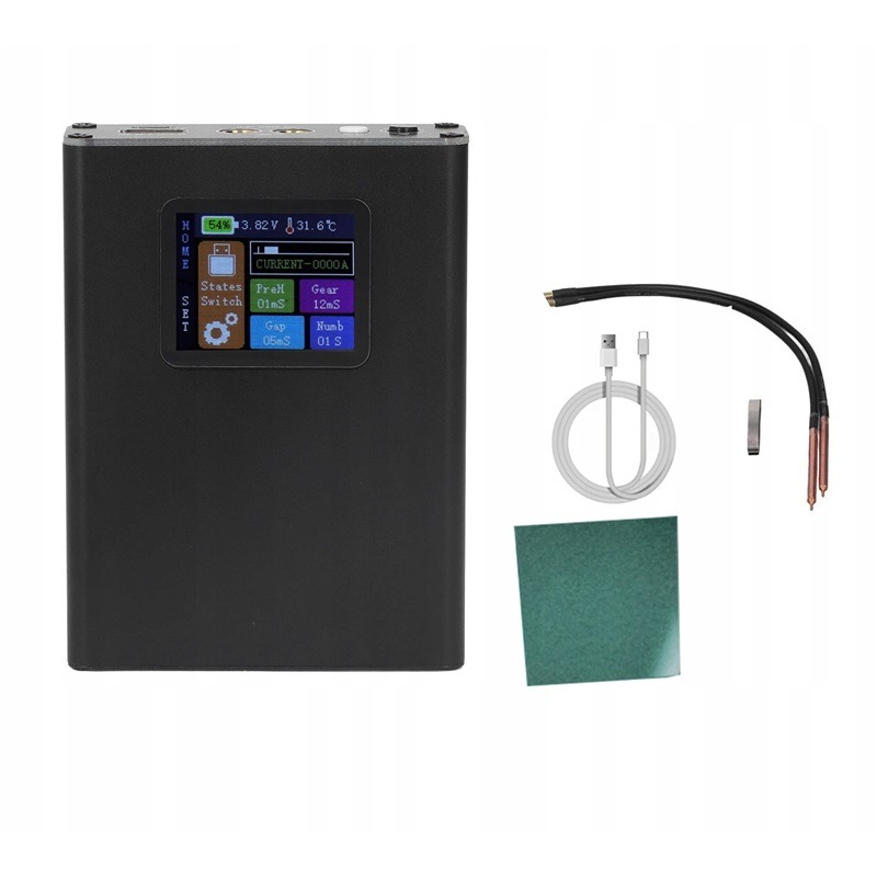 Mini Bodová Svařovací Svářečka LCD 5000 Mah Přenosná Pro Diy Články