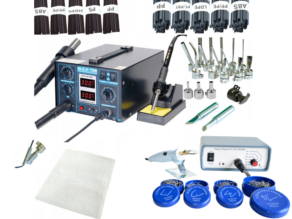 

Spawarka Plastiku Wep 706 +Zszywarka +full Zestaw