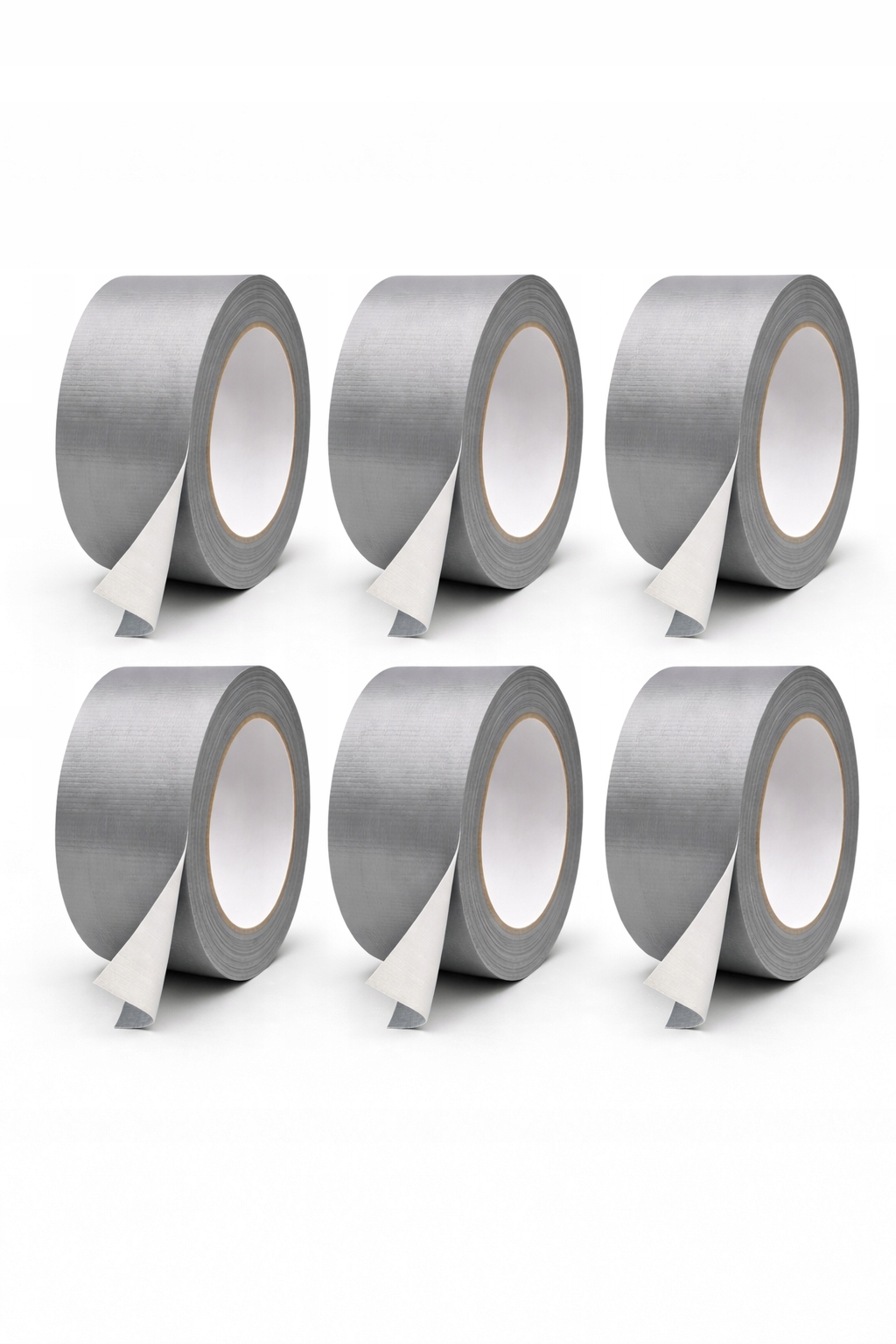Opravná páska stříbrná 100 m 45 mm Hrubá Montážní Univerzální 6 Kusů