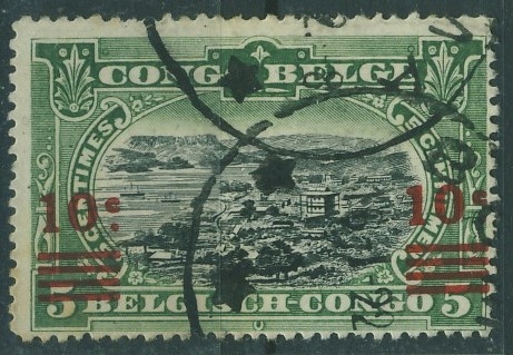 Congo Belge 10 cent. / 5 cent. - Panorama