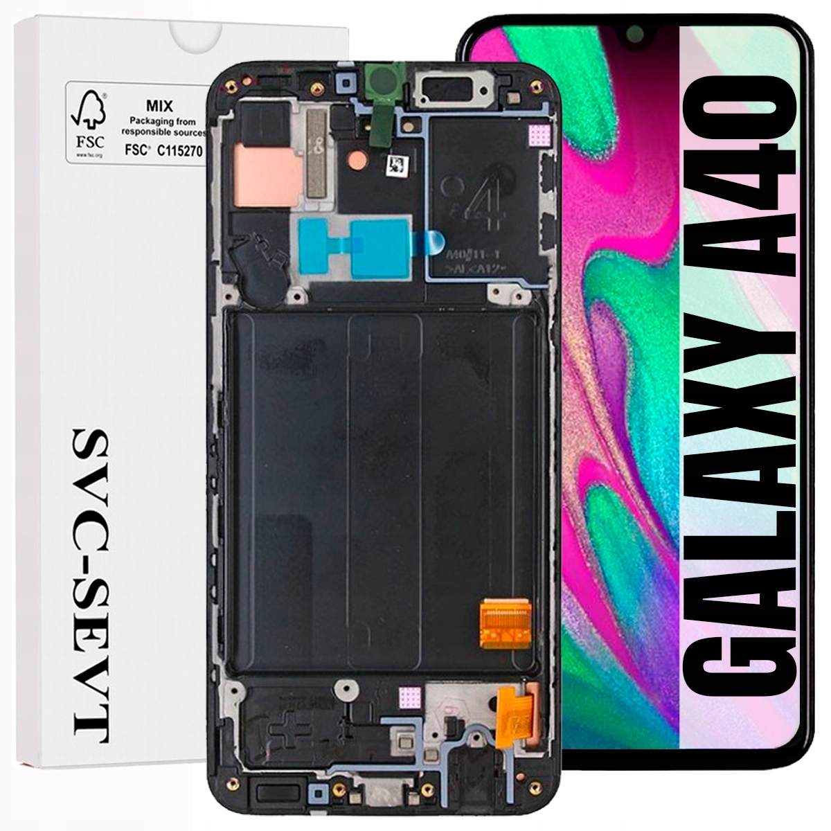 Displej Pro Samsung Galaxy A40 A405 Originální LCD Displej Rámeček