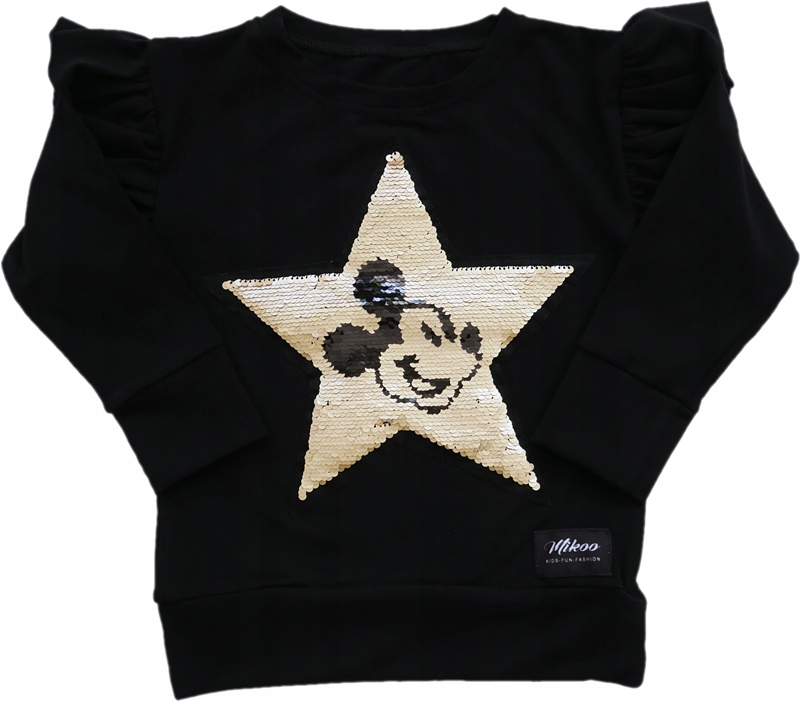 

Bluza z myszką magiczne cekiny Mikoo Kids 116 122