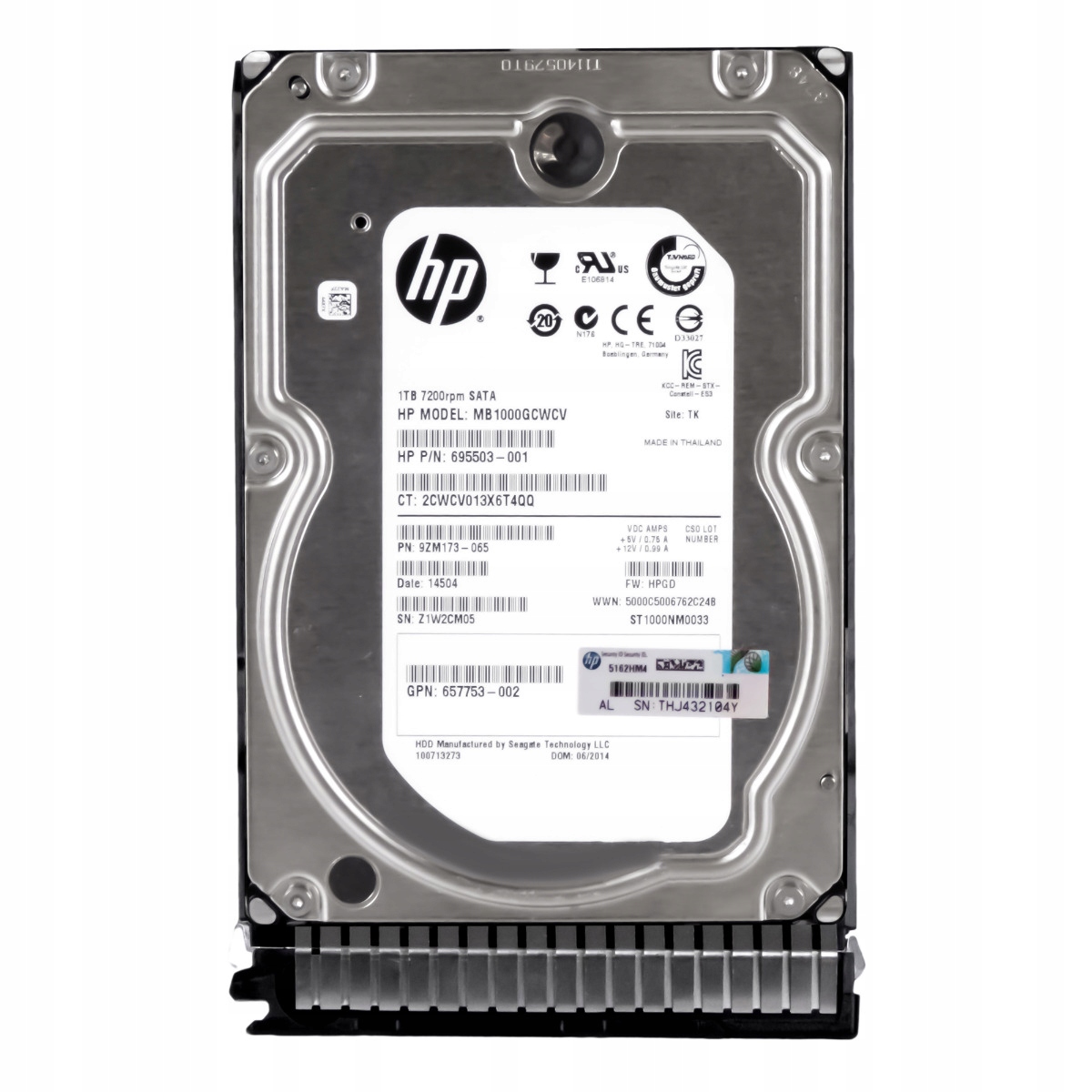 Hp 695503-001 1TB 7.2K Sata III 3.5'' MB1000GCWCV