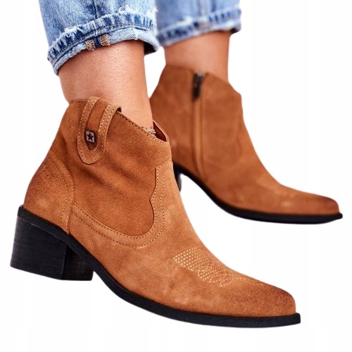 

Botki Damskie Skórzane Big Star Camel GG274330 38