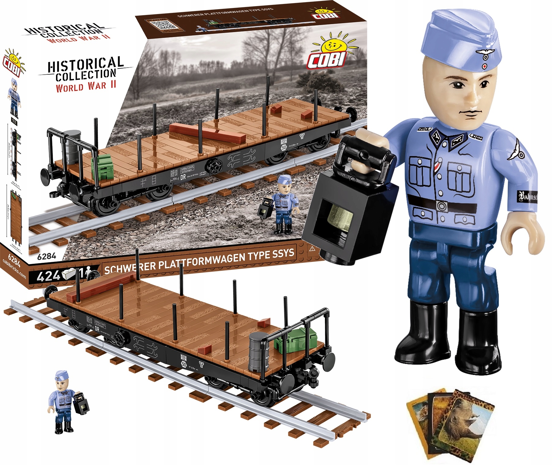 

Cobi 6284 Wagon Schwerer Plattformwagen Type Ssys