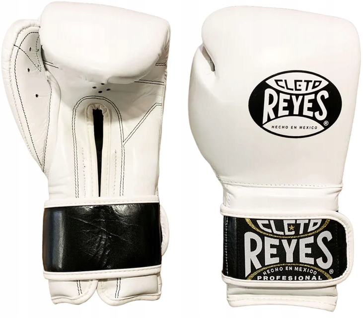 Cleto Reyes Boxerské rukavice Velcro Sparing Gloves White 16OZ